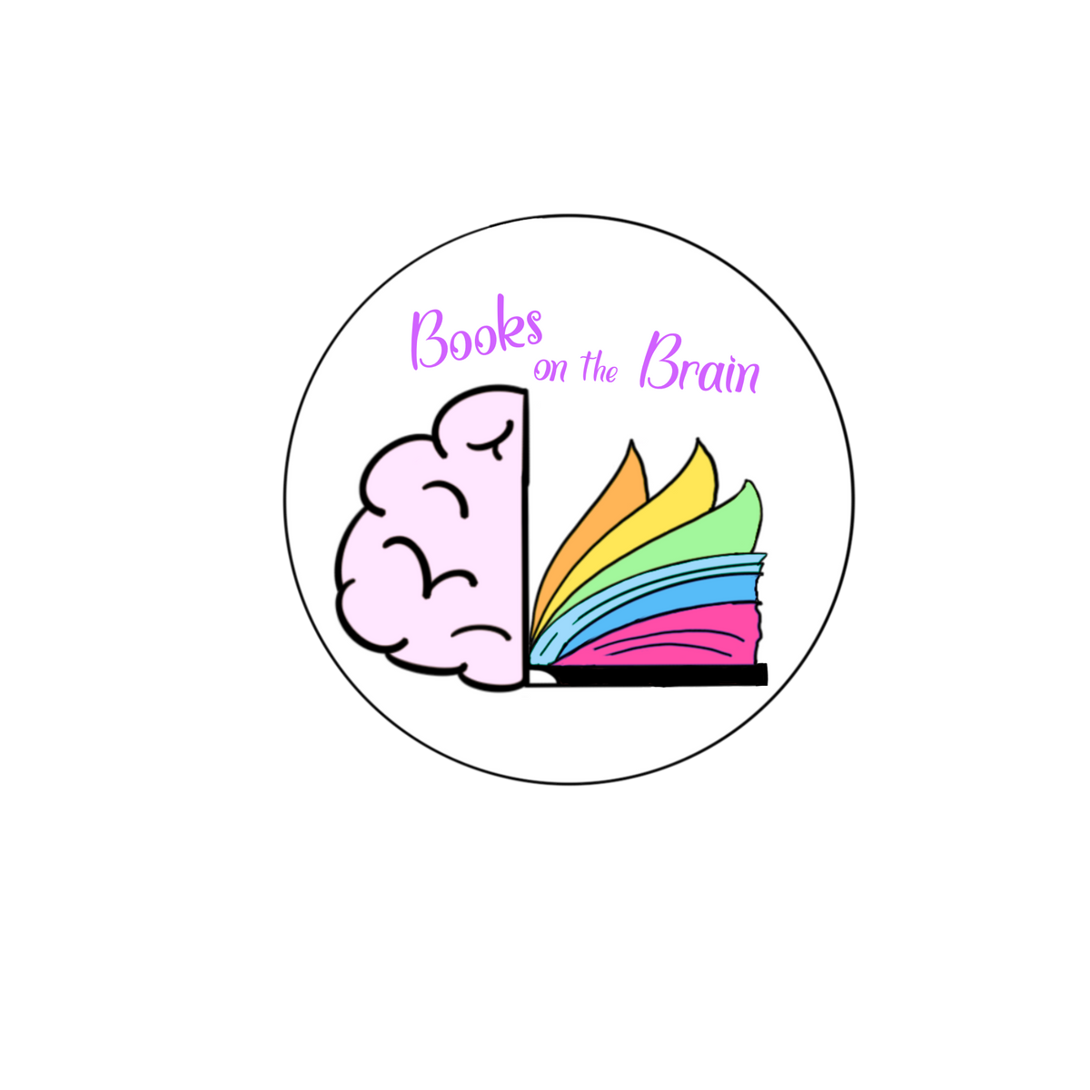 "Books on the Brain" Sticker