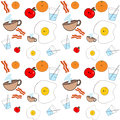 Breakfast Seamless Pattern