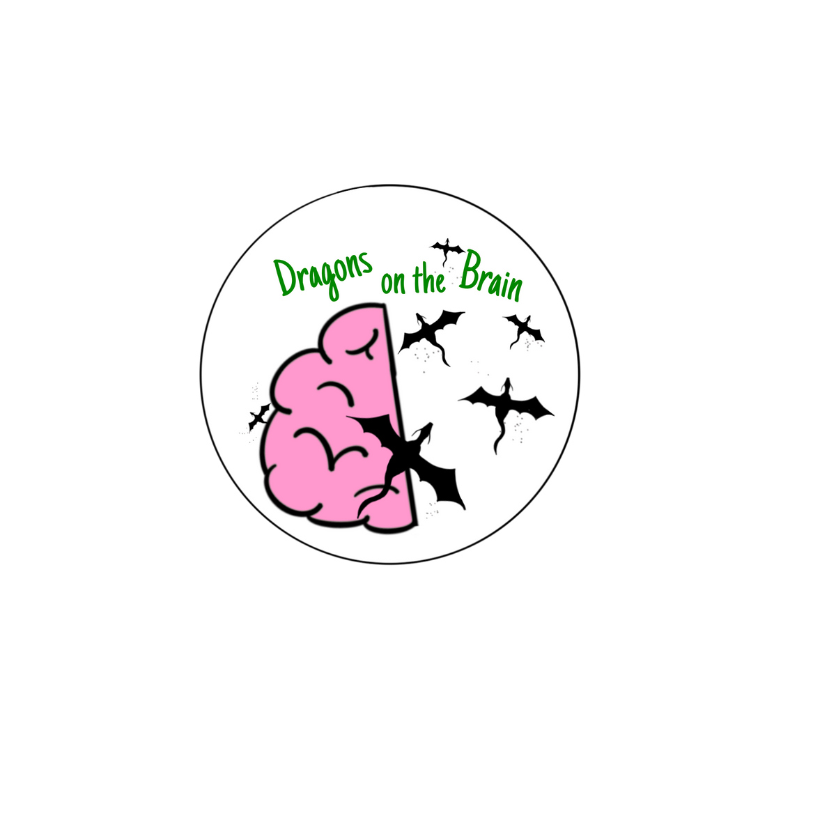 Dragons on the Brain Vinyl Sticker